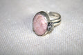 Rhodochrosite Rose Ring