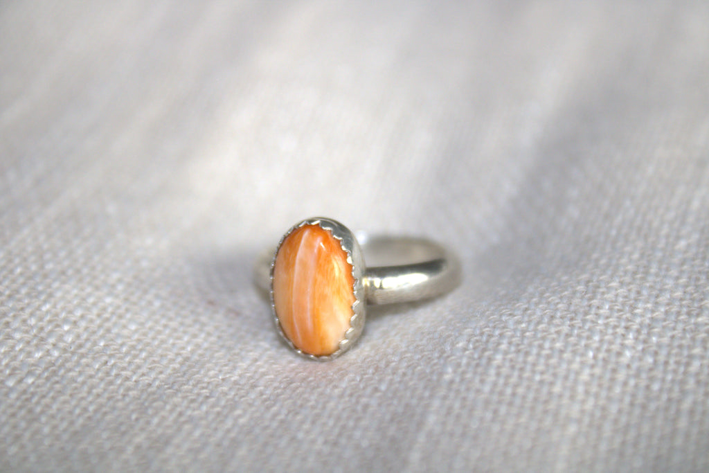 Orange Spiney simple ring