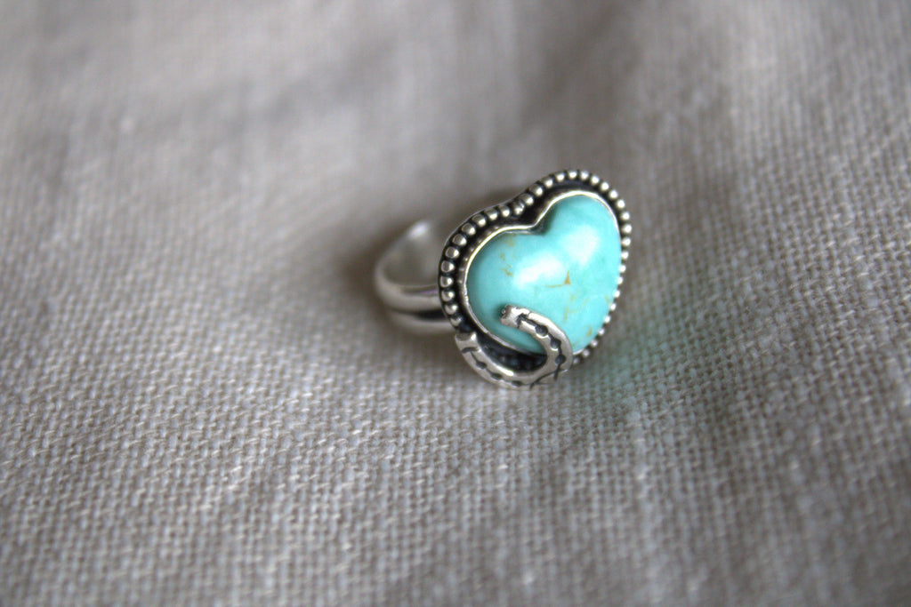 Horseshoe Heart Ring