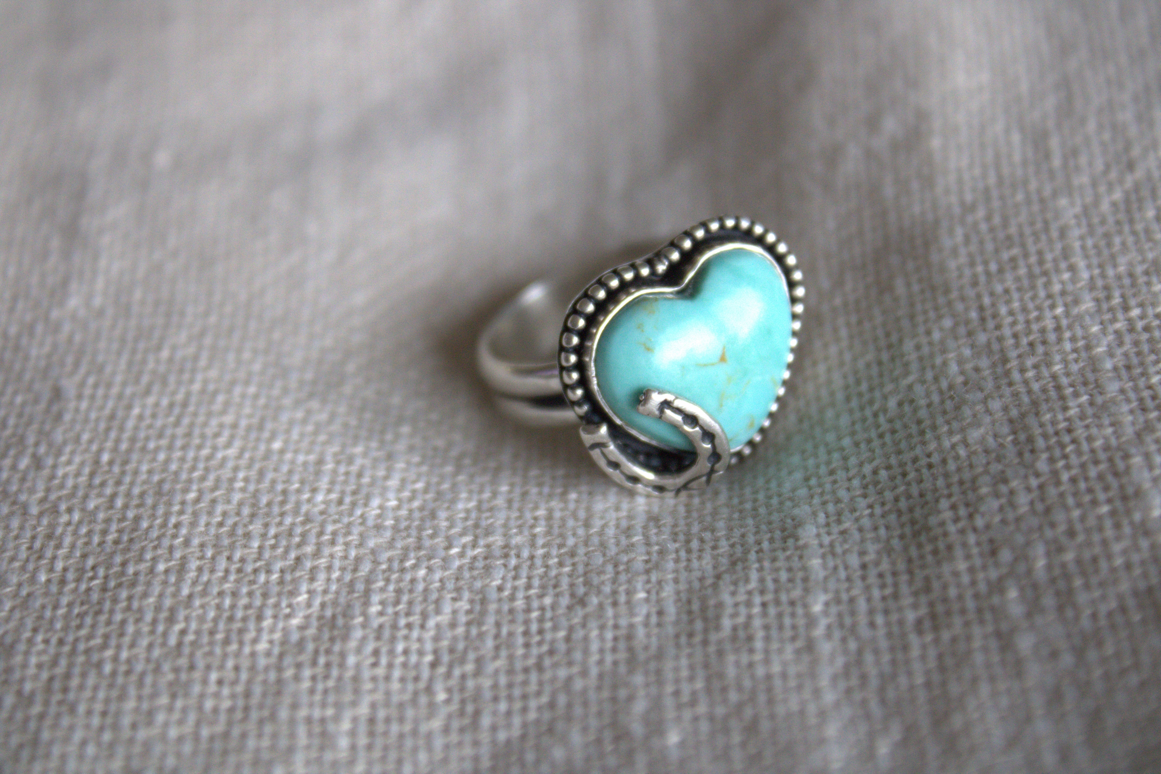 Horseshoe Heart Ring