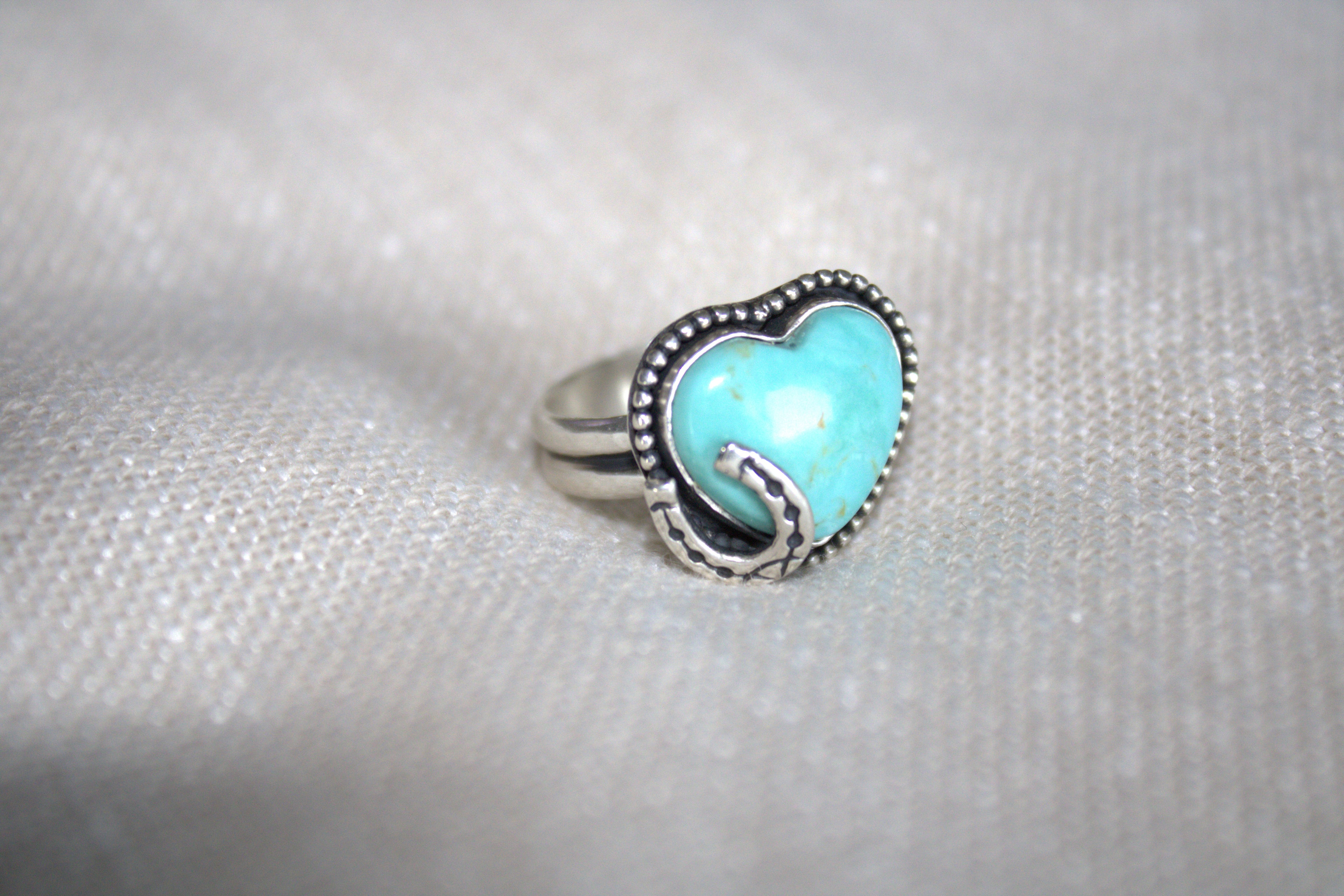 Horseshoe Heart Ring