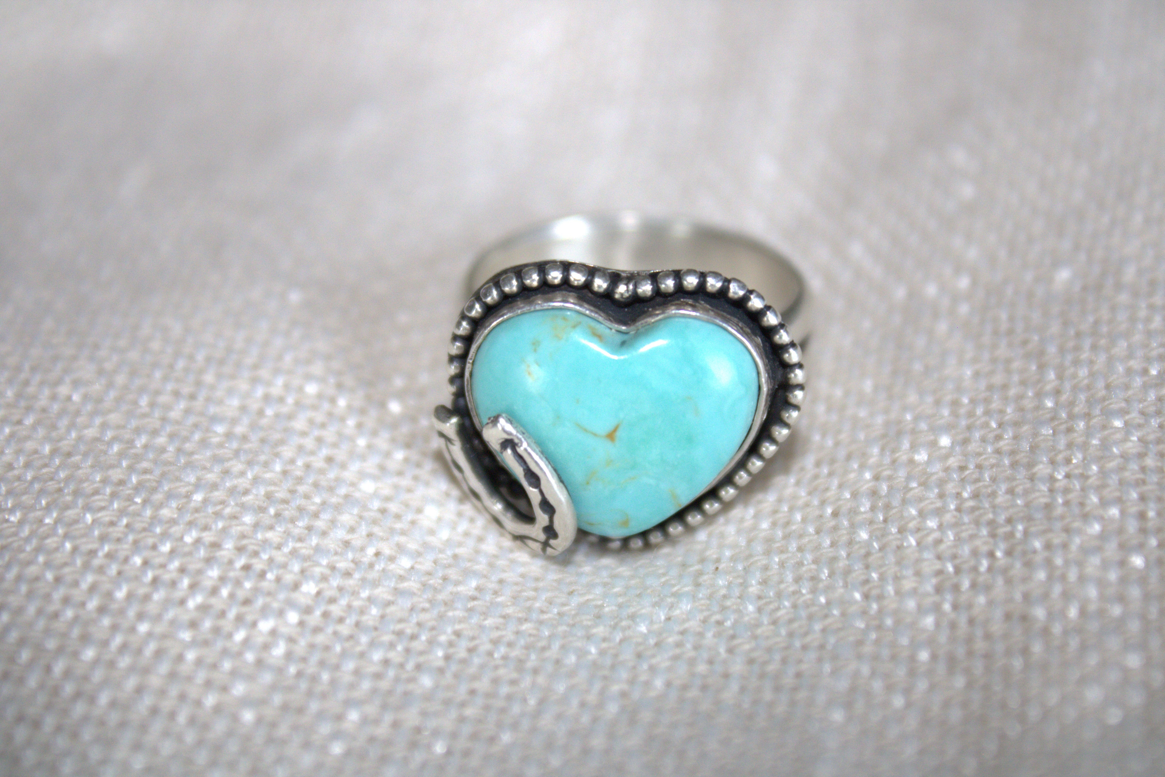 Horseshoe Heart Ring