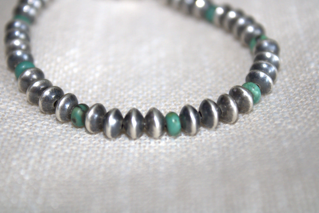 Sterling Silver Saucer Pearl Bracelet